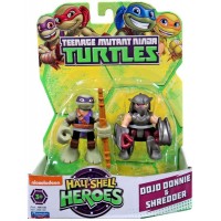 Teenage Mutant Ninja Turtles Half Shell Heroes Dojo Donnie & Shredder Action Figure   